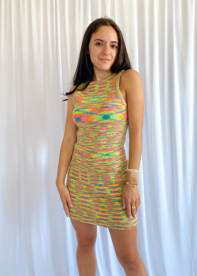 libby knit dress in multicolor