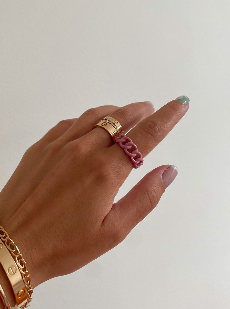 linked up ring in pink