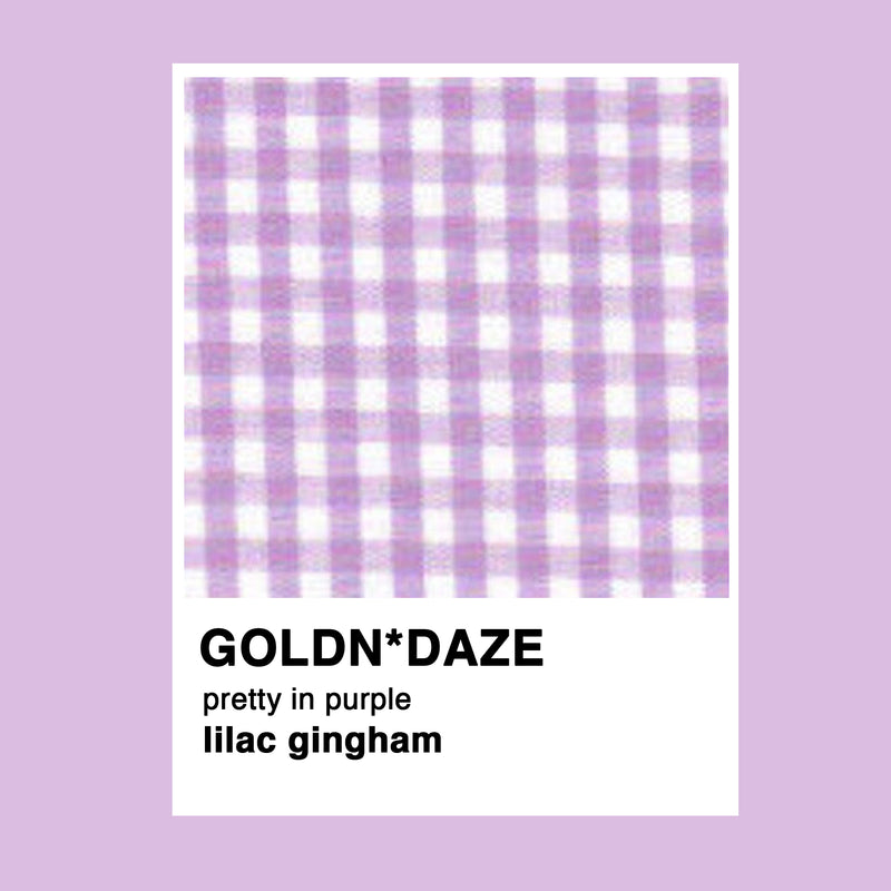 lilac gingham - goldndaze